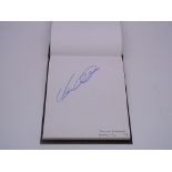 Autograph: An autograph album - numbered 168 containing circa 65 signatures collected in person by