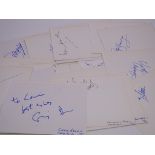 AUTOGRAPHS: A LARGE QUANTITY OF AUTOGRAPH ALBUM PAGES - these were originally part of the Laurie