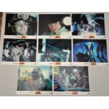 A CLOCKWORK ORANGE (1971) - re-release - UK LOBBY CARD SET 11"x14" - Very Fine plus - Flat/