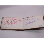 Autograph: An autograph album originally part of the Laurie Butcher Collection - numbered 36