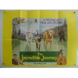 THE INCREDIBLE JOURNEY (1963) - FIRST RELEASE - Brian Bysouth artwork - UK Quad Film Poster - 30"
