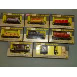 OO GAUGE: WRENN RAILWAYS: A QUANTITY OF WRENN WAGONS AS LOTTED VG/E IN F/G BOXES (8)