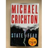 SIGNED BOOKS: STATE OF FEAR: MICHAEL CRICHTON - Hardback (1st edition, 2004) - SIGNED & DEDICATED by