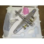 A LARGE 1:96 SCALE MODEL AIRPLANE B-17 G FLYING FORTRESS by FRANKLIN MINT - E in G original shipping