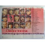 A BRIDGE TOO FAR (1977) - UK Quad Film Poster (30" x 40" - 76 x 101.5 cm) - Style A - First year
