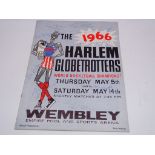 HARLEM GLOBETROTTERS (1966) - WEMBLEY EMPIRE POOL AND SPORTS ARENA - SIGNED PROGRAMME FOR THEIR UK