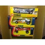 A GROUP OF CORGI FORMULA 1 RACING CARS to include 150 SURTEES T.S. 9 F/1 RACING CAR, 151 YARDLEY