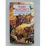 SIGNED BOOKS: THE COLOUR OF MAGIC: THE FIRST DISCWORLD NOVEL: TERRY PRATCHETT (CORGI 1992) -