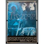 THE DOORS (1970's) - 'ABSOLUTELY LIVE' - Large format commercial promotional poster featuring