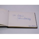 Autograph: An autograph album - numbered 50 containing circa 65 signatures from actors, musicians,