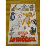 THE ARISTOCATS (1979) UK (60" x 40") 'Characters' Film Poster - Folded, Near Fine