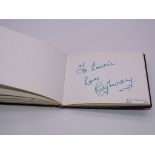 Autograph: An autograph album - numbered 121 containing circa 50 signatures collected in person by