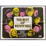 THE BEST OF BENNY HILL (1974) - British UK Quad - Classic saucy non-pc British comedy - 30" x 40" (