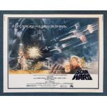 STAR WARS: A NEW HOPE (1977) - US Half Sheet featuring TOM JUNG artwork - NSS# 77/21 - 22" x 28" (56