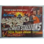 FLIGHT OF THE WHITE STALLIONS (1963) - British UK Quad Film Poster - 30" x 40" (76 x 101.5 cm) -