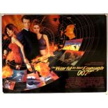 JAMES BOND: THE WORLD IS NOT ENOUGH Lot x 2 (1999) - 2 x UK Quad Film Posters (Double Sided) -