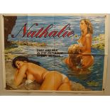NATHALIE (1981) - British UK Quad - Sexy artwork for this 'Lust & sex in the Greek Islands' Cannon