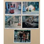 DALEKS: INVASION EARTH 2150 AD (1967) - 5 x British Front of House Lobby Cards - PETER CUSHING as