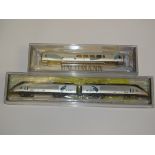 A BACHMANN SPECTRUM N GAUGE AMERICAN OUTLINE 3-CAR ACELA EXPRESS HST COMPRISING POWERED CAFÉ CAR and