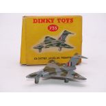 DINKY DIECAST AIRCRAFT: A 735 'GLOSTER JAVELIN' - VG IN GENERALLY G BOX