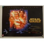 STAR WARS: TRILOGY (1997 SPECIAL EDITION RE-RELEASE) - Set of three over sized lobby cards / UK mini