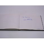 Autograph: An autograph album - numbered 179 containing circa 65 signatures collected in person by