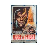 HOUSE OF FRIGHT (AKA Jekyll’s Inferno - 1960) US One Sheet - Hammer Productions - 27" x 41" (68.5