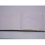 Autograph: An autograph album - numbered 174 containing circa 70 signatures collected in person by