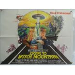 WALT DISNEY UK QUAD FILM POSTER LOT x 6 to include ESCAPE TO WITCH MOUNTAIN (1975) - CANDLESHOE &