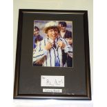 AUTOGRAPH: A PAIR OF FRAMED AND GLAZED MOUNTED PHOTOGRAPHS AND SIGNATURES: JACK LEMMON and TOMMY