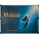 THE LITTLE MERMAID (1998 Release) - British UK Quad film poster - ADVANCE TEASER - Double Sided - (