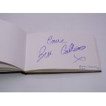 Autograph: An autograph album - numbered 149 containing circa 55 signatures collected in person by