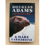 SIGNED BOOKS: LAST CHANCE TO SEE: DOUGLAS ADAMS & MARK CARWARDINE - Hardback (1990 1st edition) -