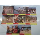 SWISS FAMILY ROBINSON (1970's) - Set of 8 x UK/British Front of House Lobby Cards - 8" x 10" (20 x