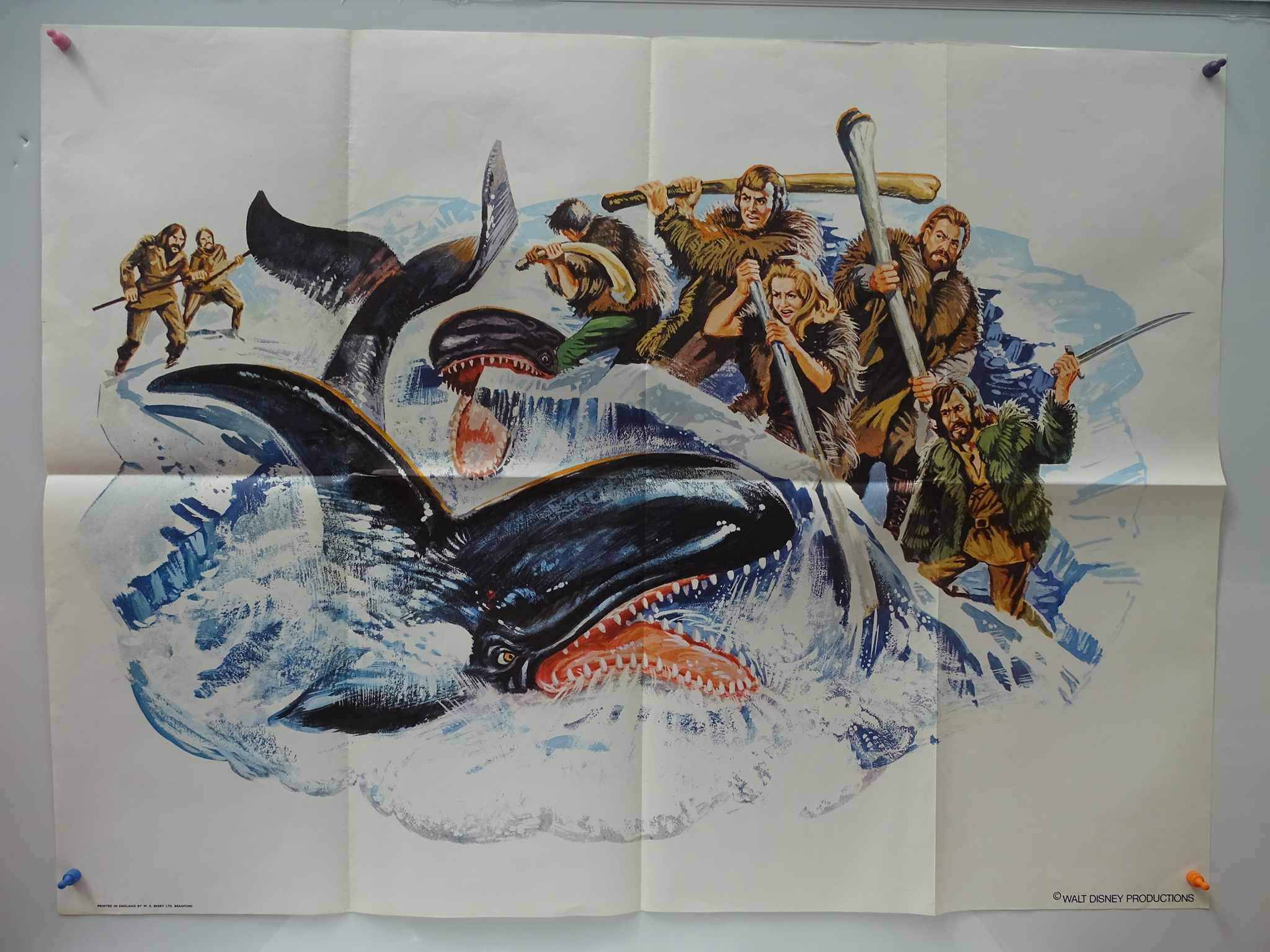 ISLAND AT THE TOP OF THE WORLD (1974) Lot x 4 - 3 x UK Quad Film Posters (Main & Killer Whales) with - Image 4 of 4