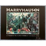 RAY HARRYHAUSEN "A TRIBUTE TO A LIFE'S WORK" (1992) - Limited Edition poster featuring RAY