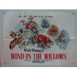 WIND IN THE WILLOWS (1949) Re-Release UK Quad. (30" x 40" - 76 x 101.5 cm) - Very Fine plus - Folded