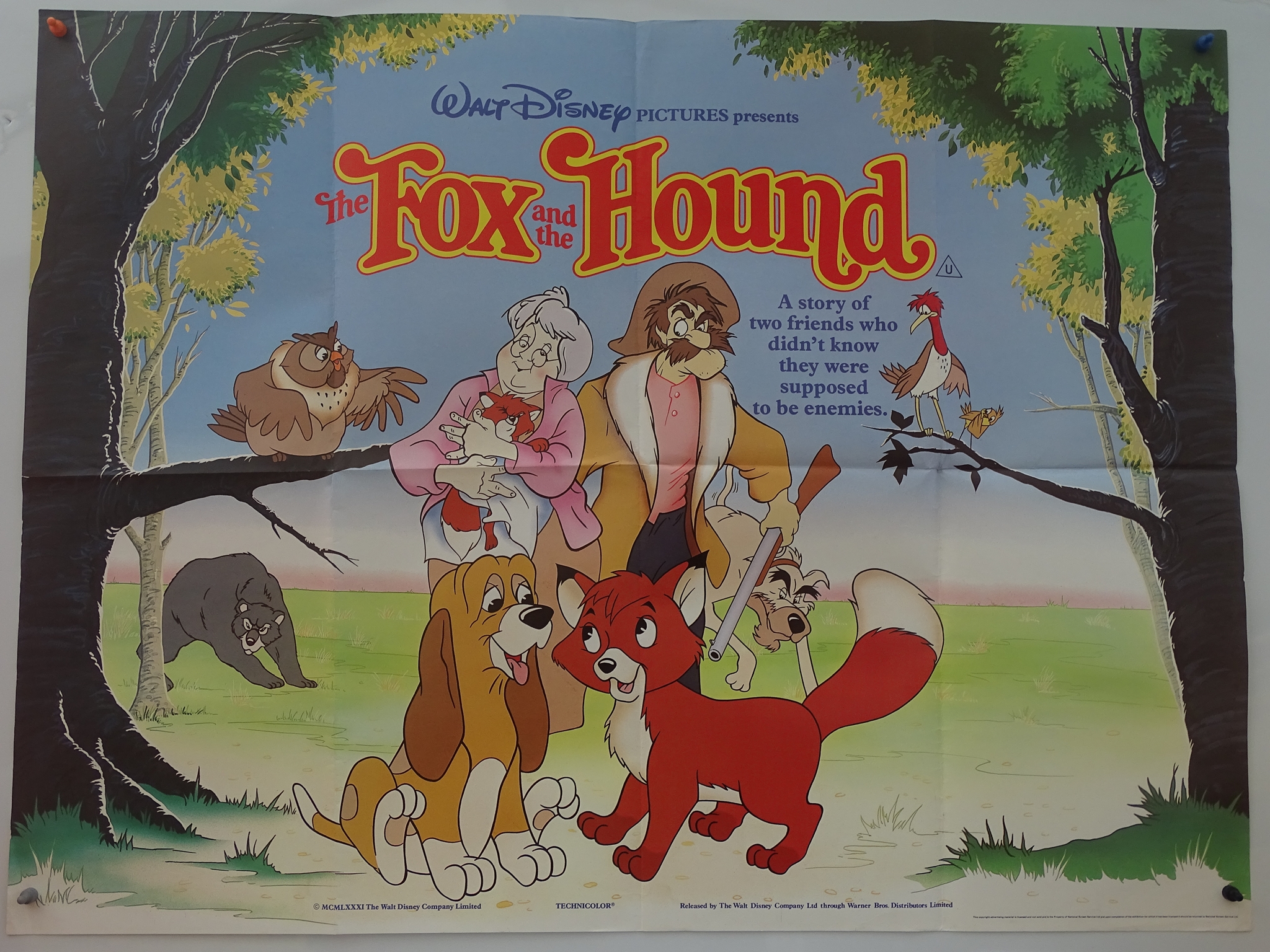 WALT DISNEY LOT (4 in Lot) to include FOX & THE HOUND (1981) / THE SHAGGY D.A. (1977) / FOLLOW ME