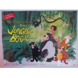 JUNGLE BOOK (1988 Release) - British UK Quad - Classic WALT DISNEY animated adventure - 30" x 40" (