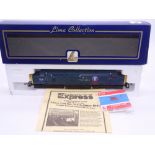 OO GAUGE - A Lima Class 37 diesel locomotive, 37116 Sister Dora, in Transrail Blue livery w/ plates,