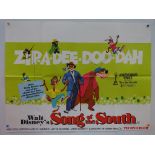 SONG OF THE SOUTH (1960's/70's Release) Lot x 2 - UK Quad later release Film Poster (30" x 40" -