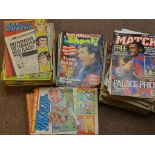 BRITISH COMICS - A large selection of Match, Shoot