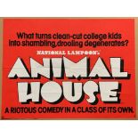 ANIMAL HOUSE (1978) - British UK Quad film poster