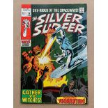 SILVER SURFER #12 (1970 - MARVEL - Pence Copy - VFN+) - The Silver Surfer vs. the Abomination.