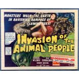 INVASION OF THE ANIMAL PEOPLE (1962) - US Half She