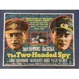 TWO-HEADED SPY (1958) - British UK Quad film poste