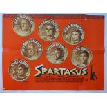 SPARTACUS (1960) - FIRST RELEASE - British UK Quad