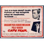 CAPE FEAR (1962) - British UK Quad film poster - R