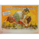 GONE WITH THE WIND (1970's Release) - UK Quad Film