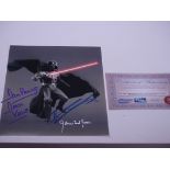 AUTOGRAPHS: A signed photograph of Darth Vader sig